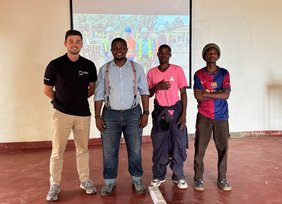 Mitarbeiter des Bildungsprojekts in Ruanda